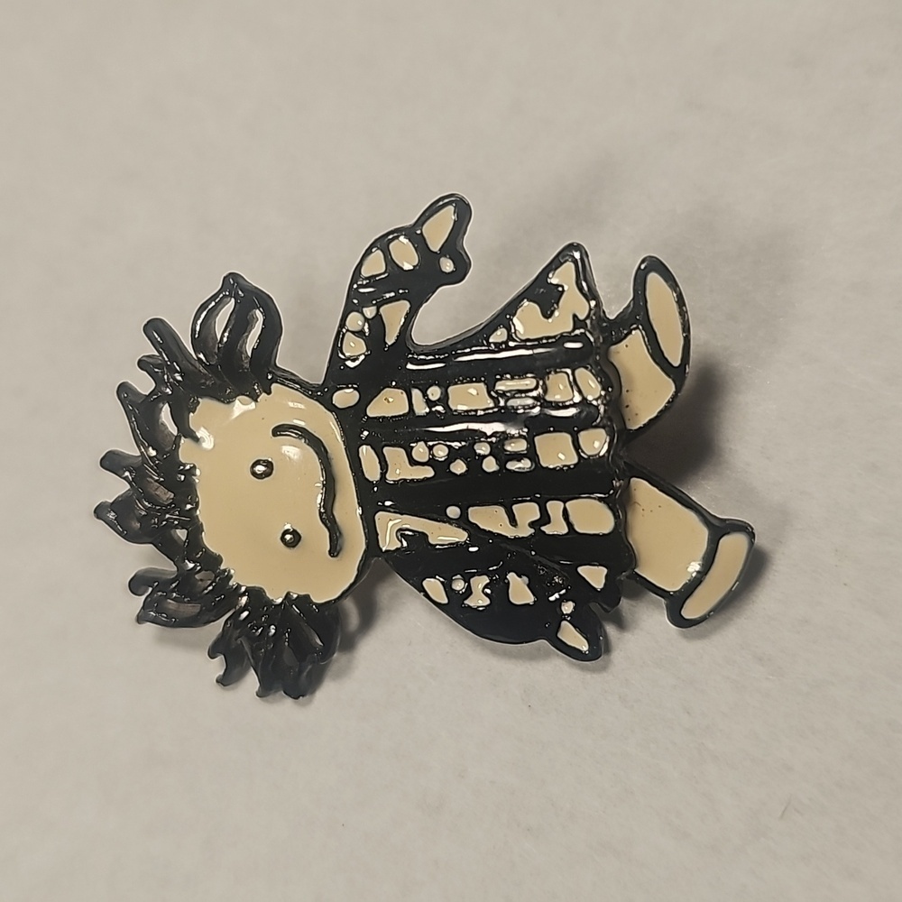 Stamped SFJ Brooch